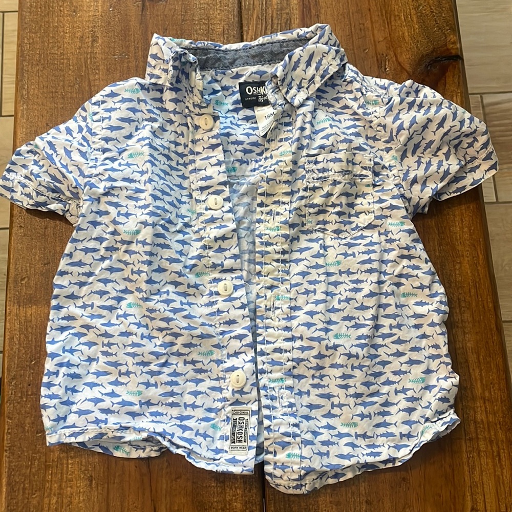 Shark Button Down